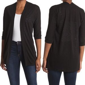 LAUNDRY By Shelli Segal Dolman Sleeve Knit Cardigan Camel Size S